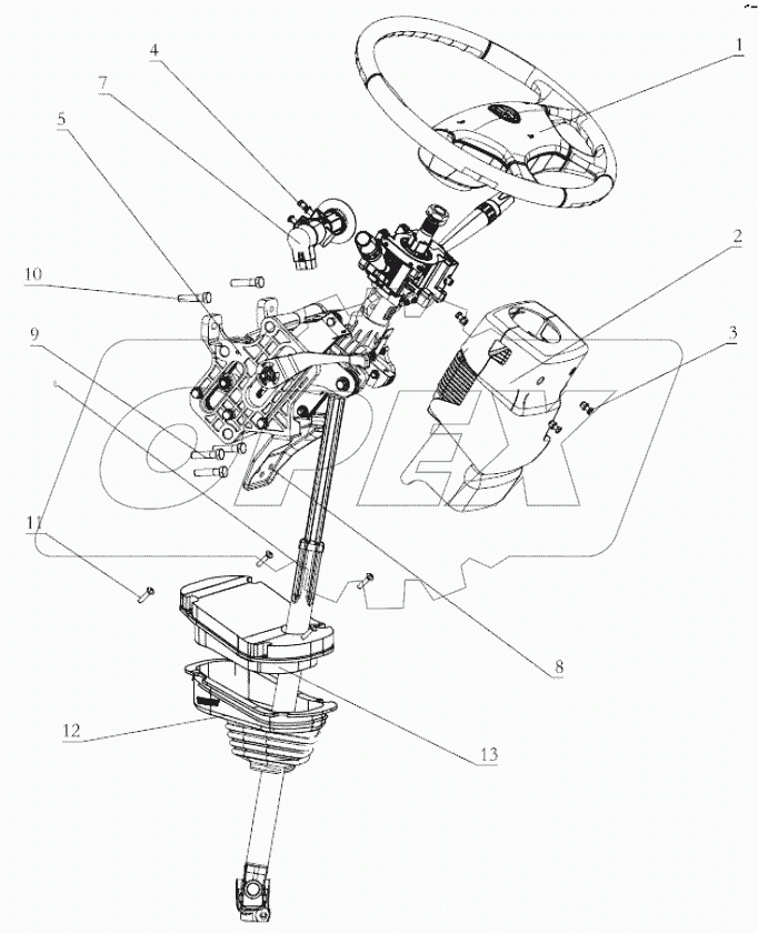  STEERING COLUMN ADJUSTABLE