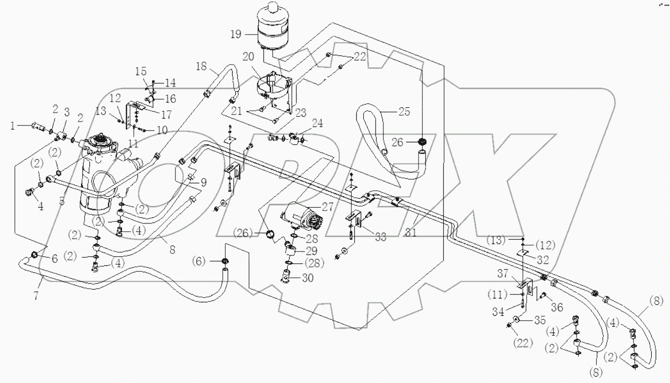  STEERING HYDRAULIC DEVICE