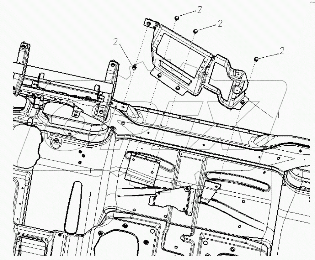  DASHBOARD MID BRACKET