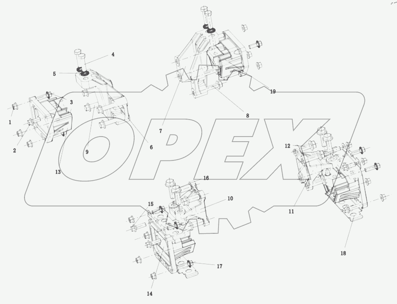  DC97259590125 ENGINE SUSPENSION