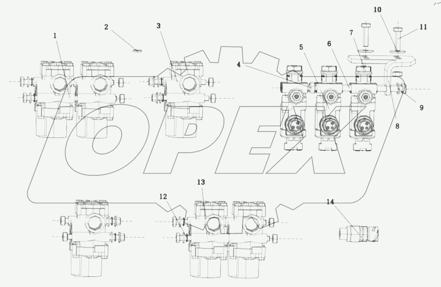  DC97189712291 FRAME SYSTEM WIRING  HARNESS