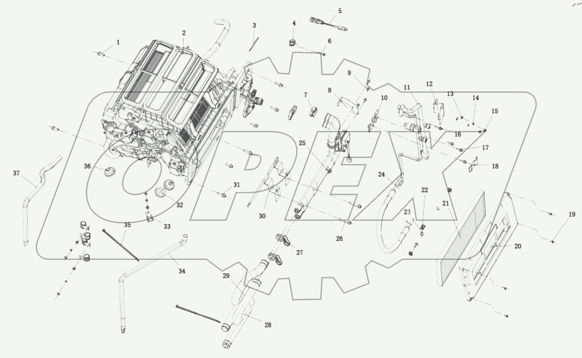  DC14251841122 AIR CONDITIONING CAB  COMPONENTS