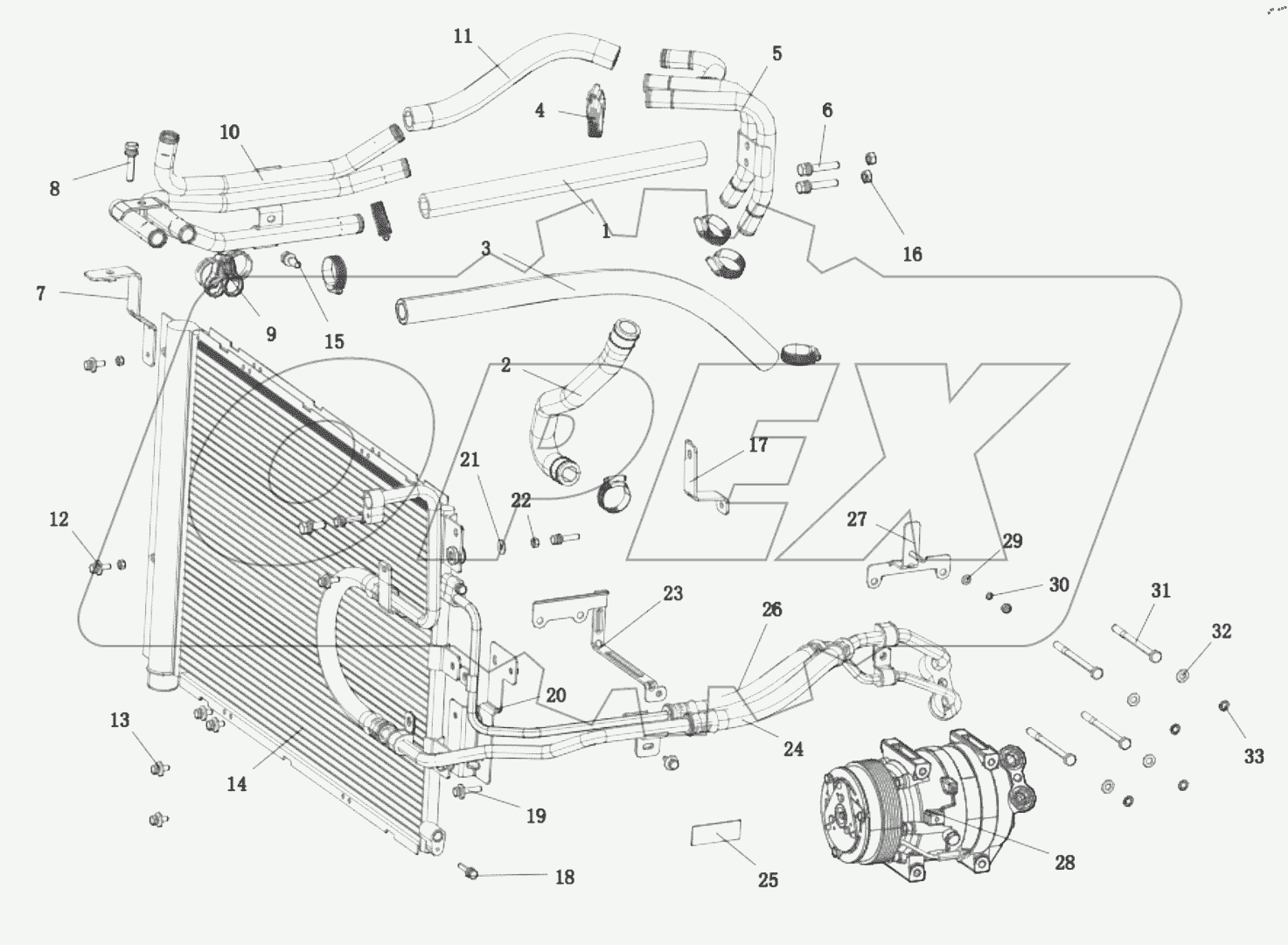  DC14251845522 AIR  CONDITIONING CHASSIS