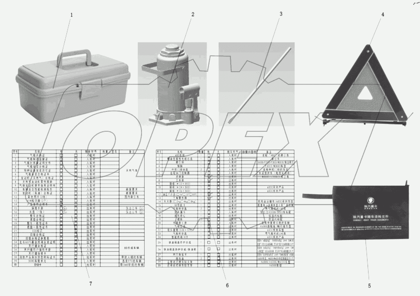  DC91189850068 VEHICLE TOOLS AND TOOLBOX