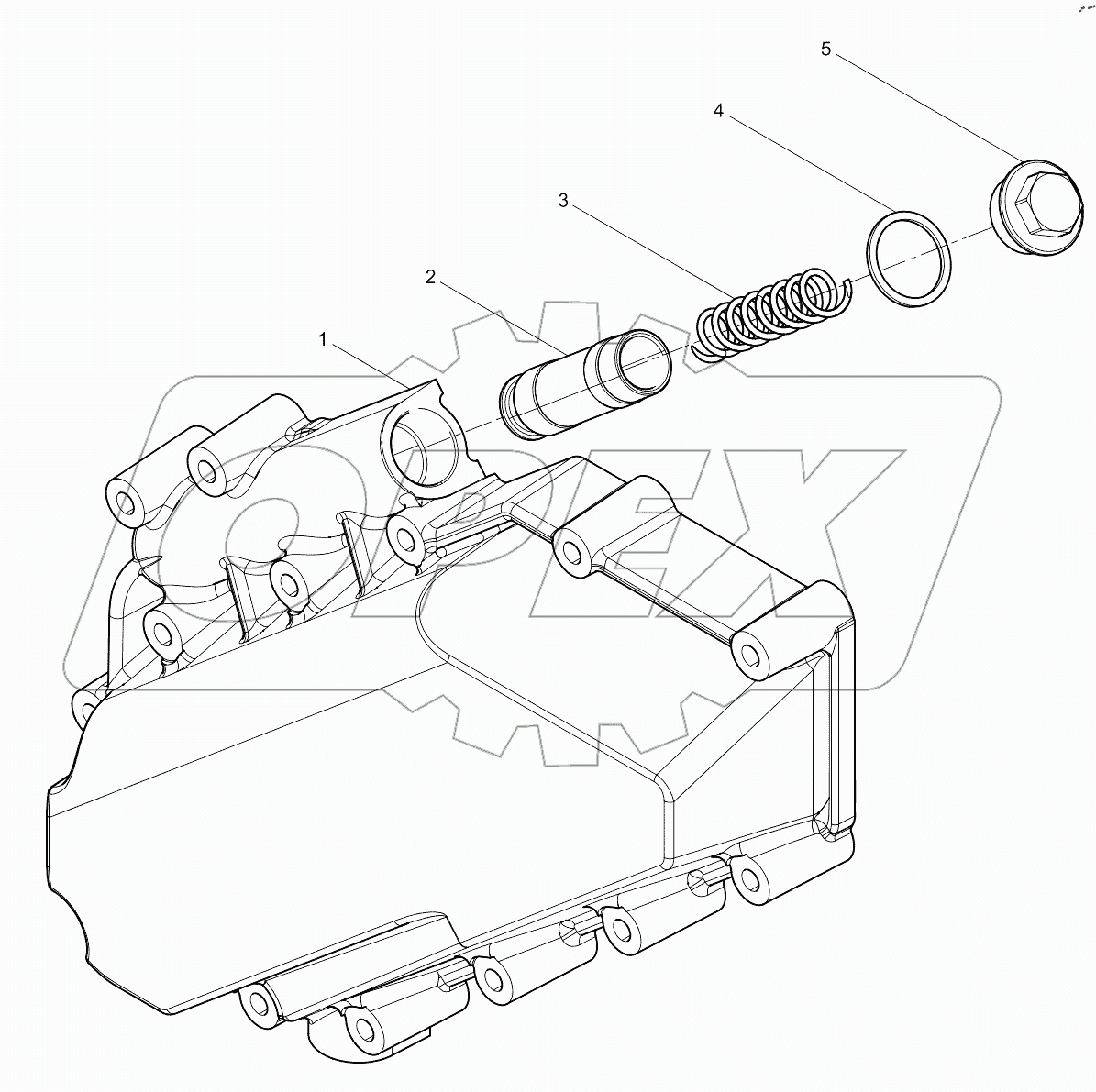  OIL COOLER CAP ASSEMBLY