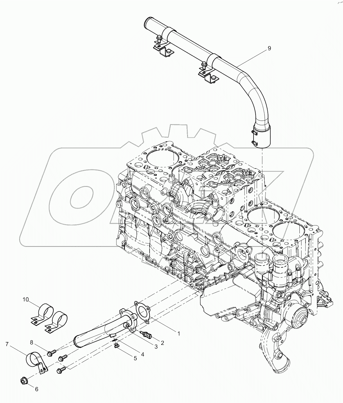  WATER PUMP INLET PIPE GROUP