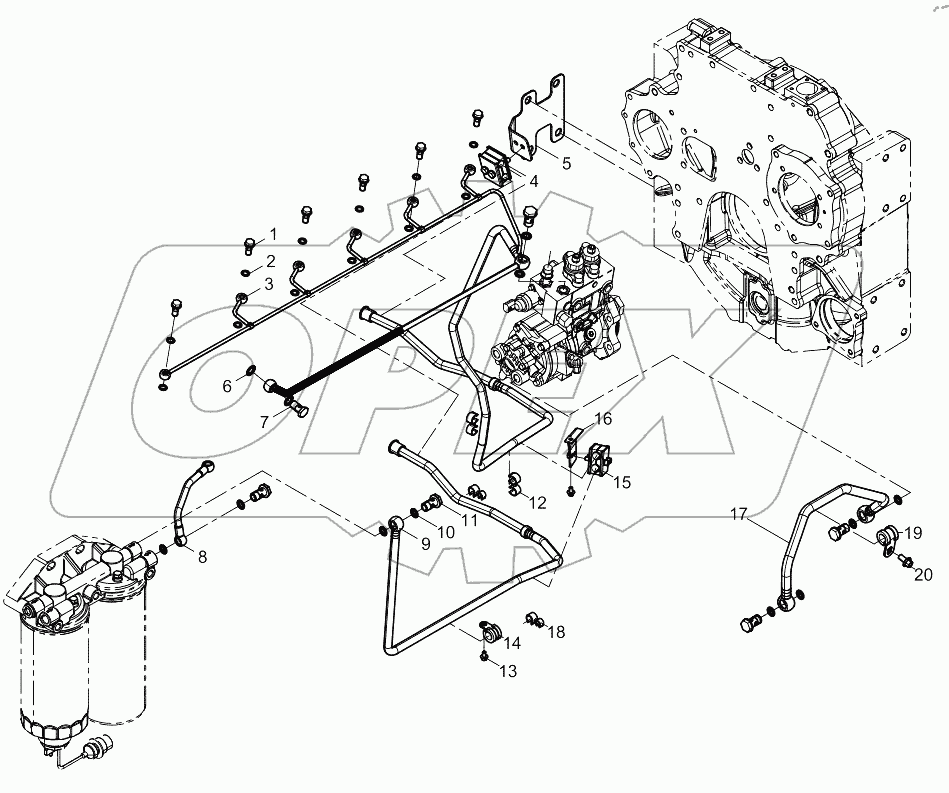  LOW PRESSURE FUEL PIPE GROUP
