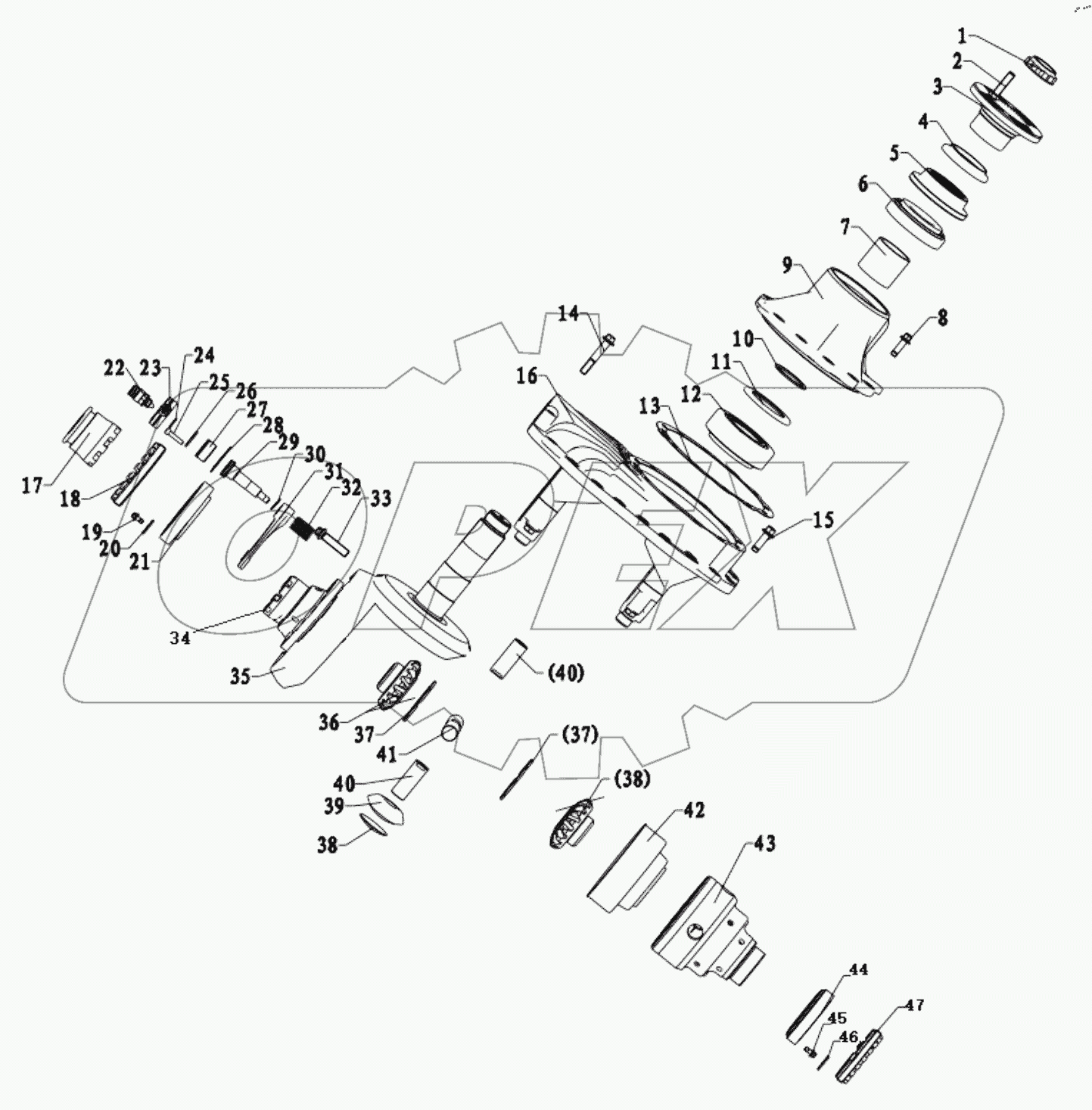  DC95319390779 REAR AXLE MAIN REDUCER