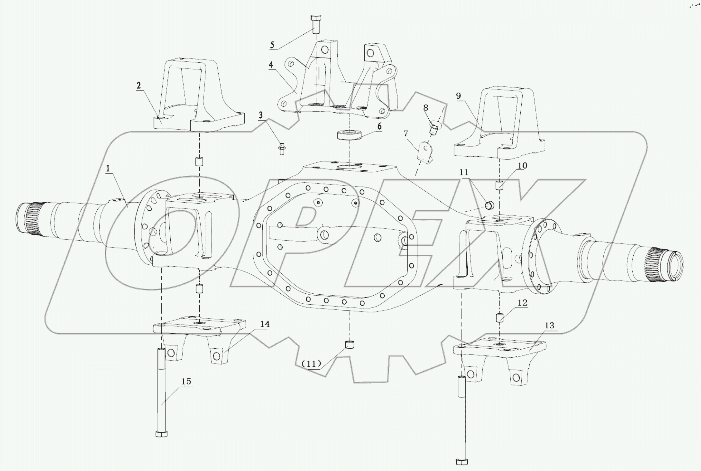  DC95319390779 REAR AXLE HOUSE