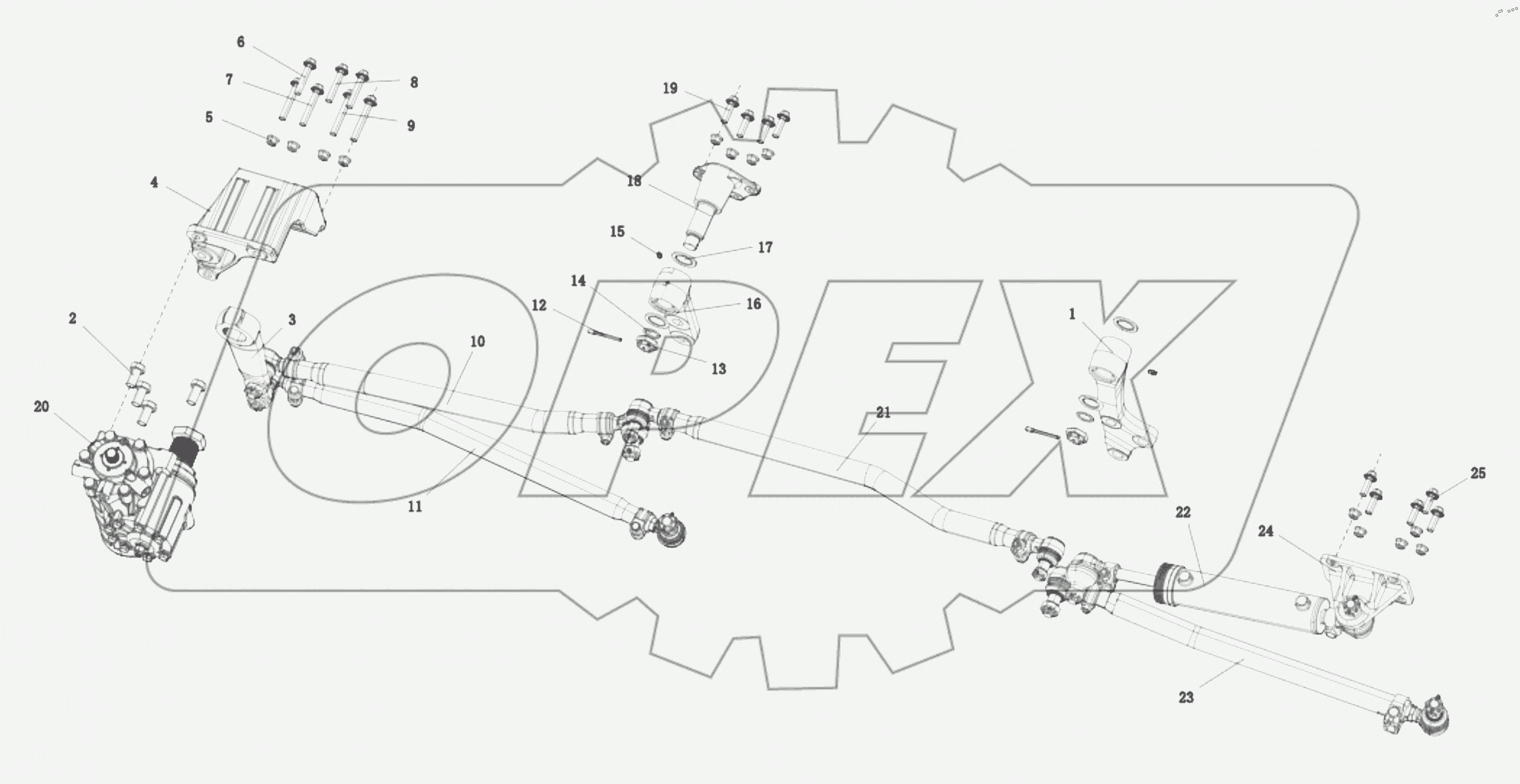  DC96319430836 STEERING TRANSMISSION