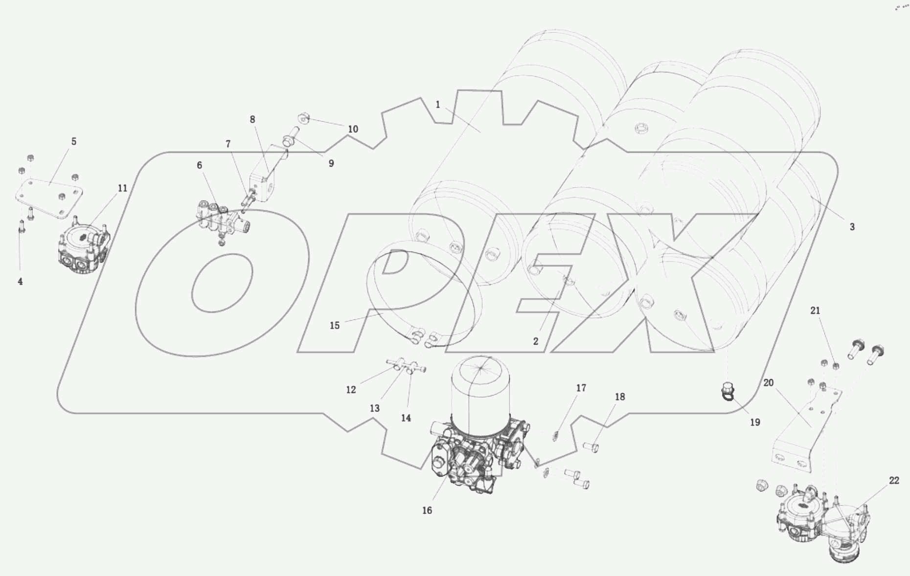  DC97319361364 MAIN BRAKE LINE