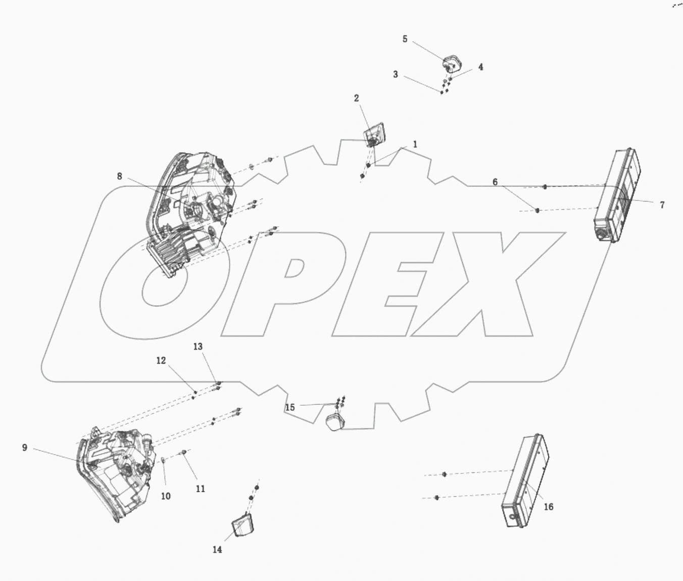  DC97189810212 CHASSIS LIGHTS