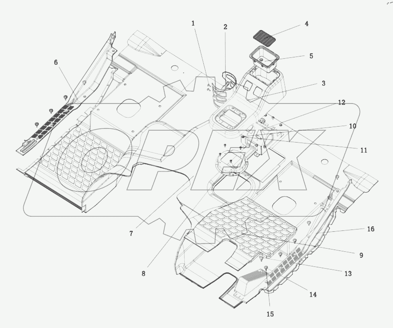  DC14251620401 FLOOR MAT ASSEMBLY