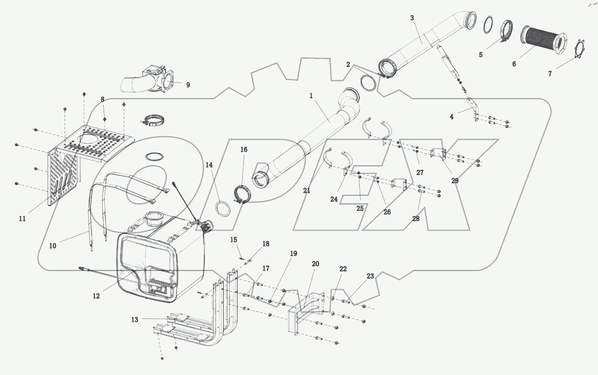  DC97319540569 EXHAUST SYSTEM