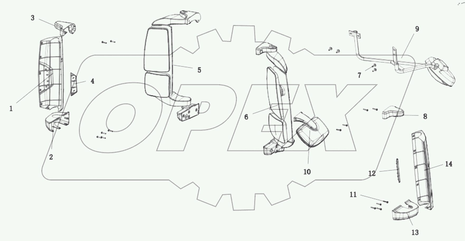  DC14251772015 REARVIEW MIRROR