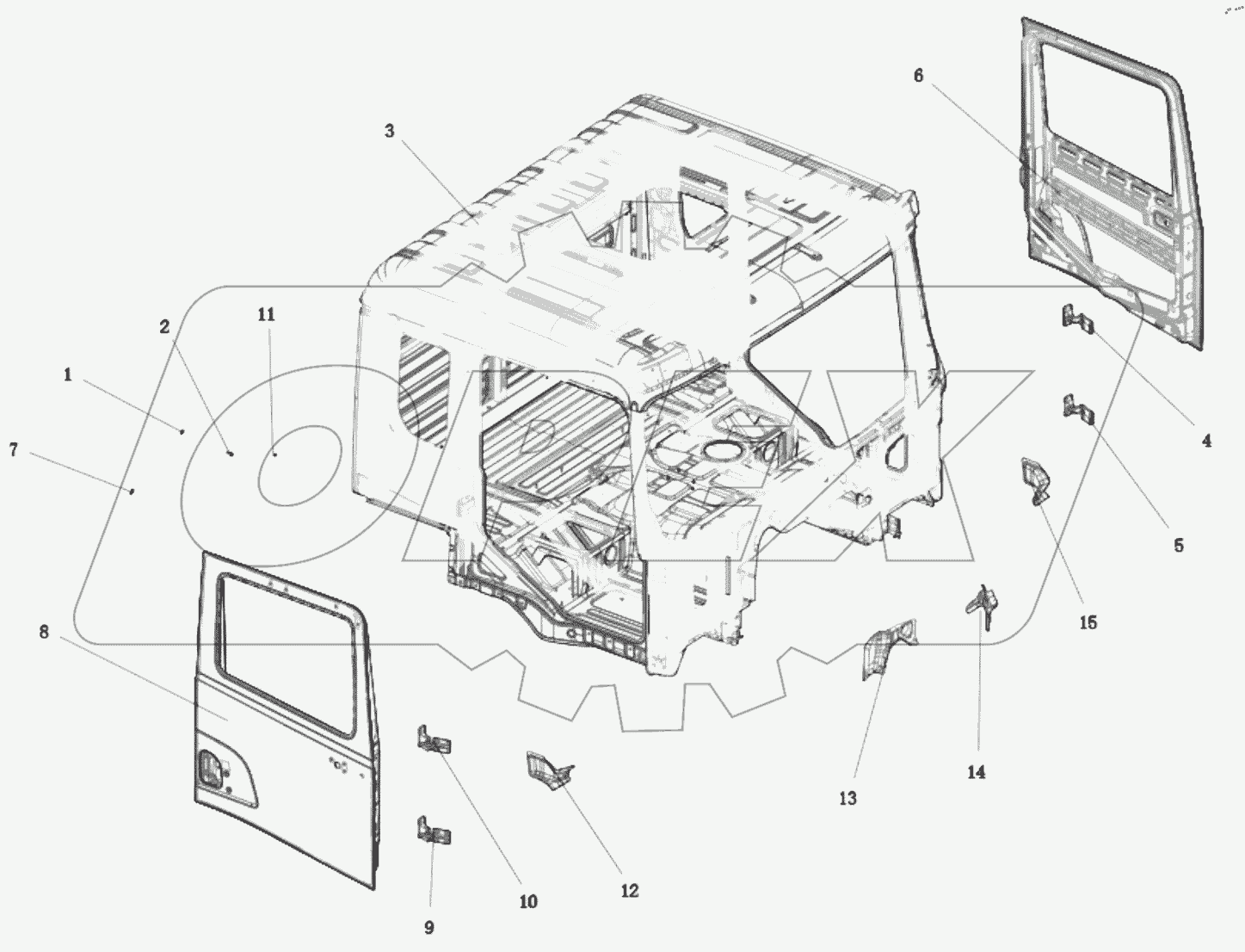  DC14251103660 DRIVER'S CAB BODY