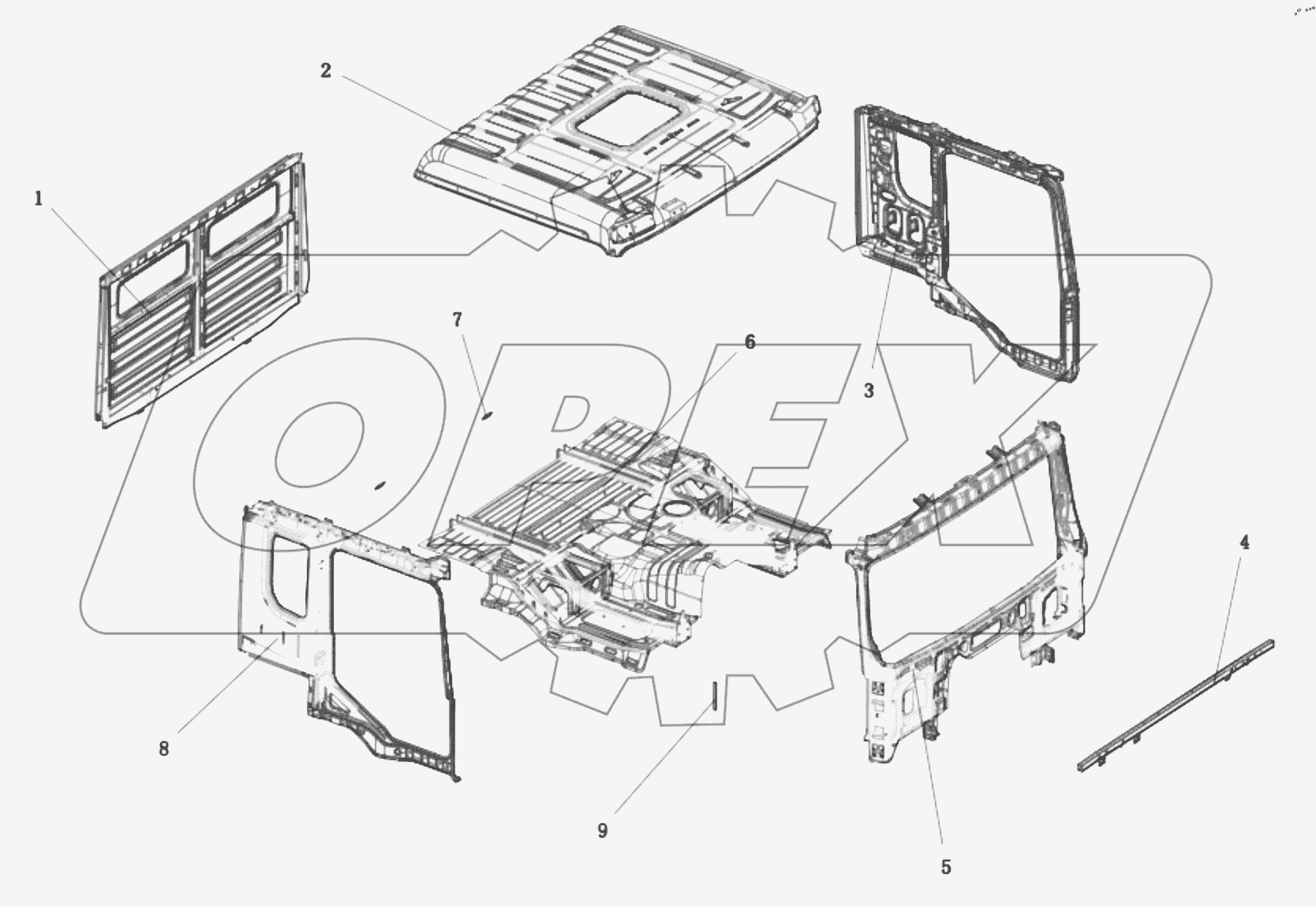  DC14251103660 DRIVER'S CAB BODY
