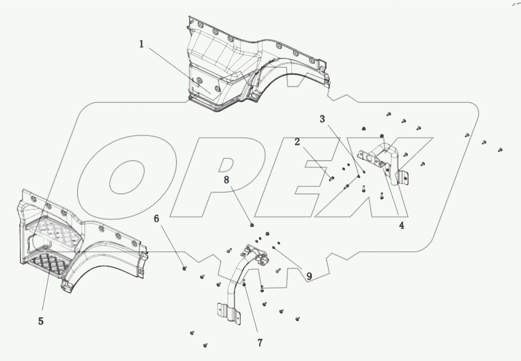  DC14251240001 BOARDING PEDAL (CAB)