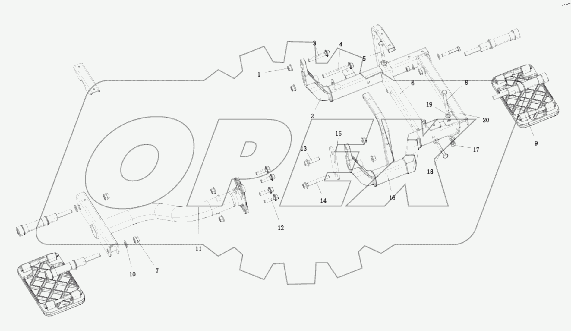  DC14251242323 BOARDING PEDAL (CHASSIS)