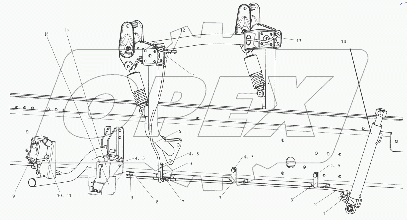  CAB HYDRAULIC TILTING EQUIPMENT
