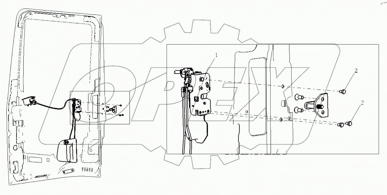  LEFT DOOR LOCK SYSTEM