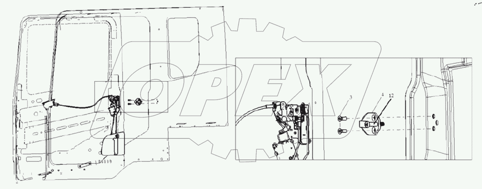  LEFT DOOR LOCK SYSTEM