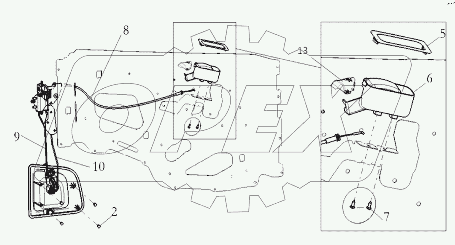  LEFT DOOR LOCK SYSTEM