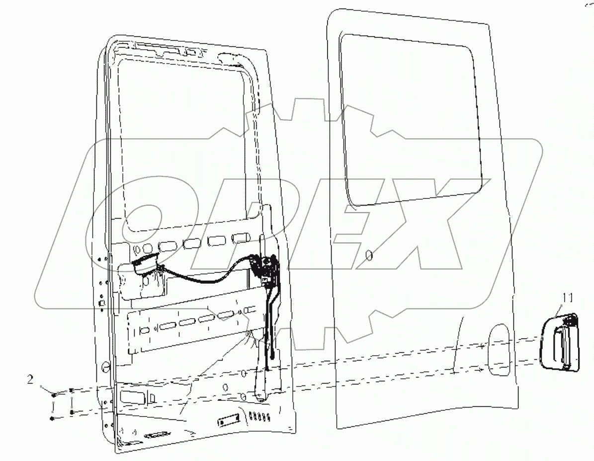  LEFT DOOR LOCK SYSTEM