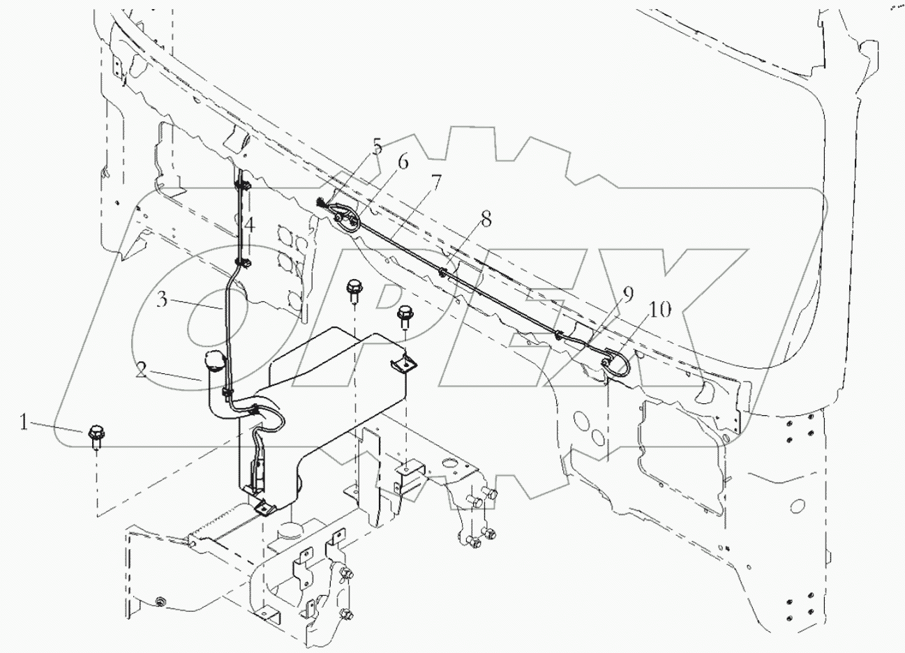  WINDSCREEN RINSE SYSTEM/LEFT