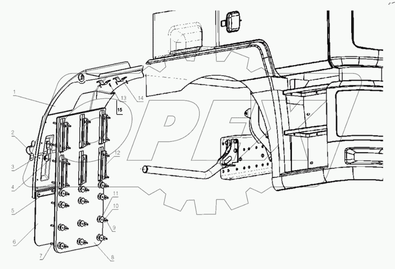  FENDER RIGHT BEHIND CAB