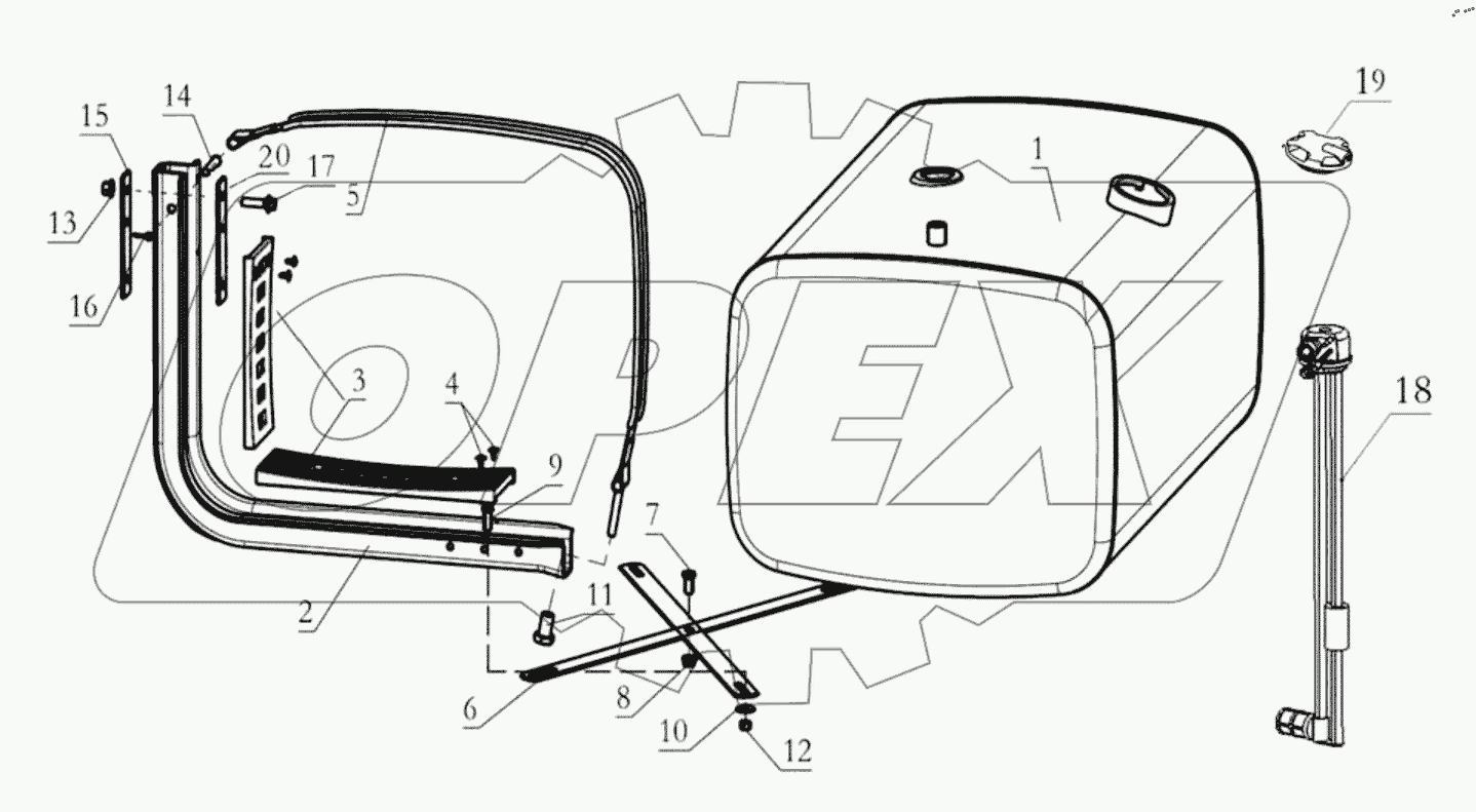  FUEL TANK ASSEMBLY 500L