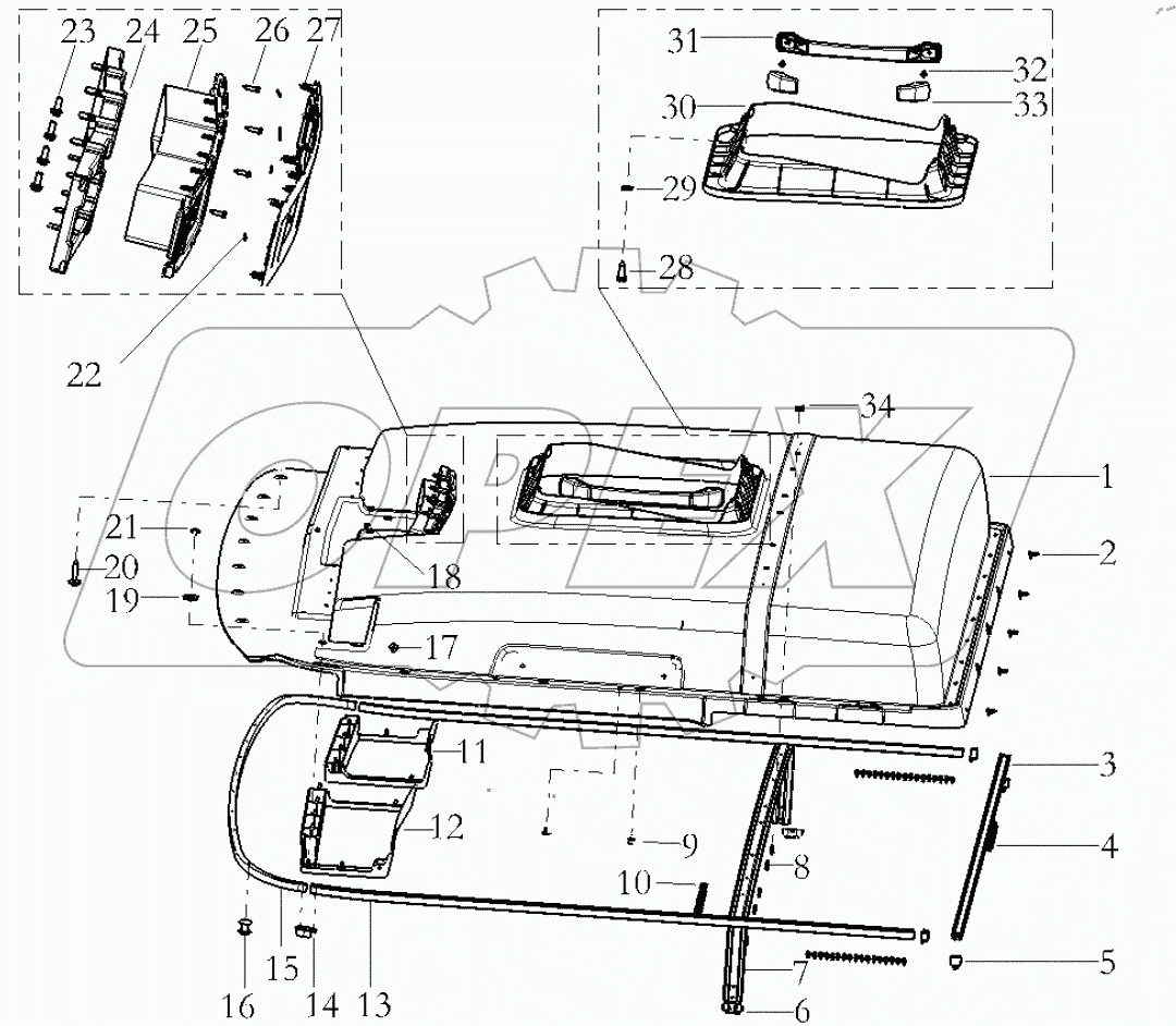  THE INTERIOR TRIM ASSEMBLY