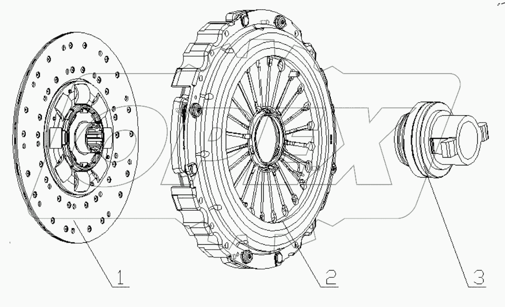  PULL DIAPHRAGM CLUTCH Ф430
