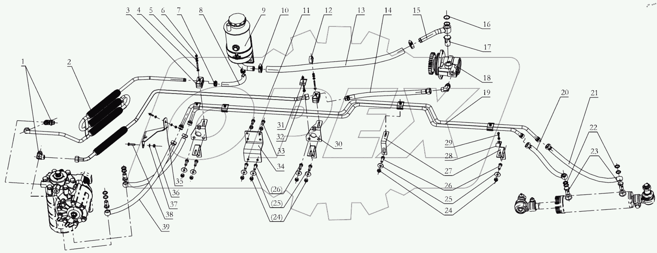  STEERING HYDRAULIC DEVICE