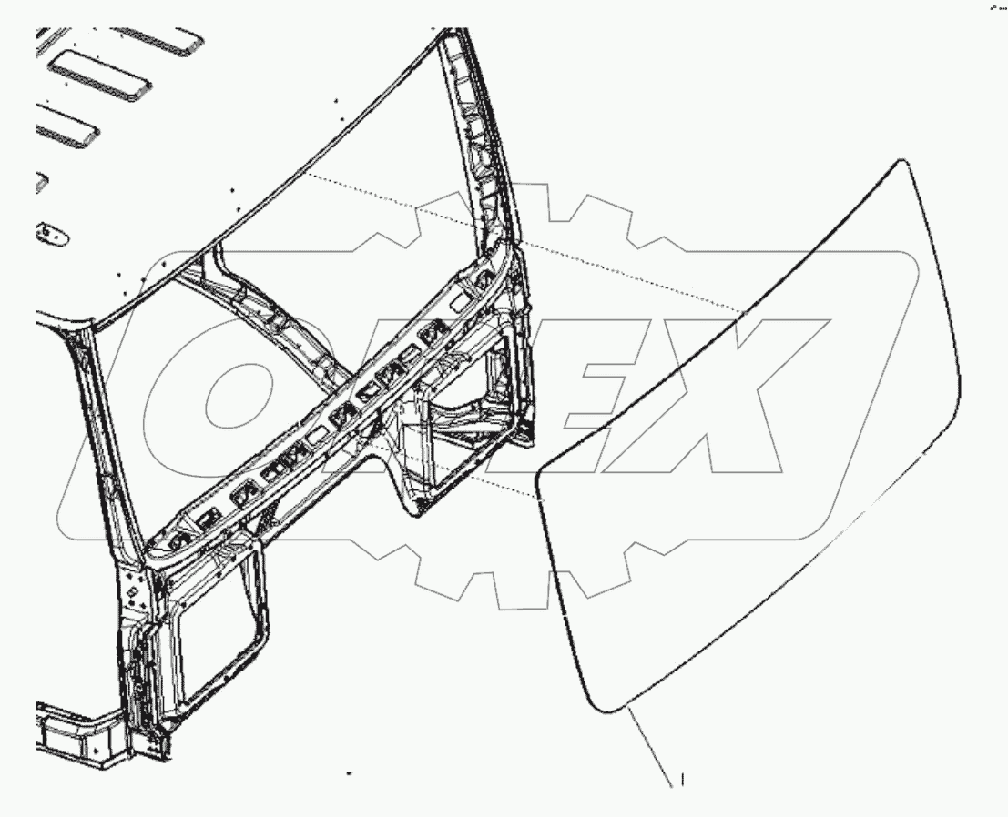  Лобовое стекло;WINDSCREEN