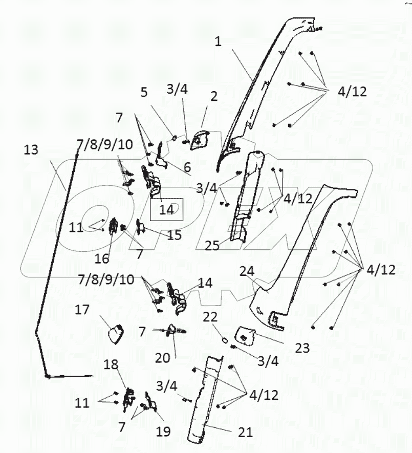  Передняя маска;FRONT MASK