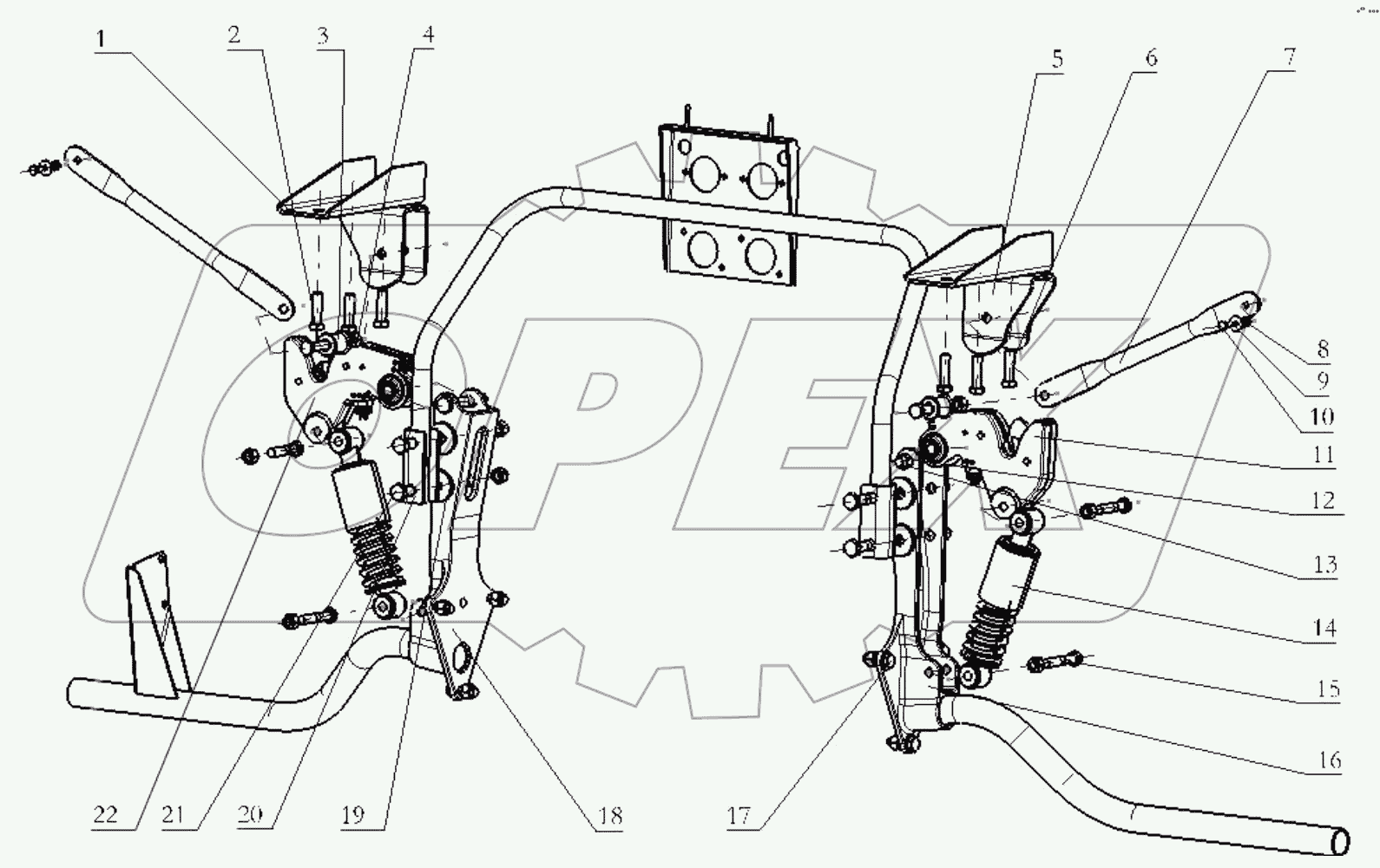  Устройство блокировки кабины;CAB LOCKING DEVICE