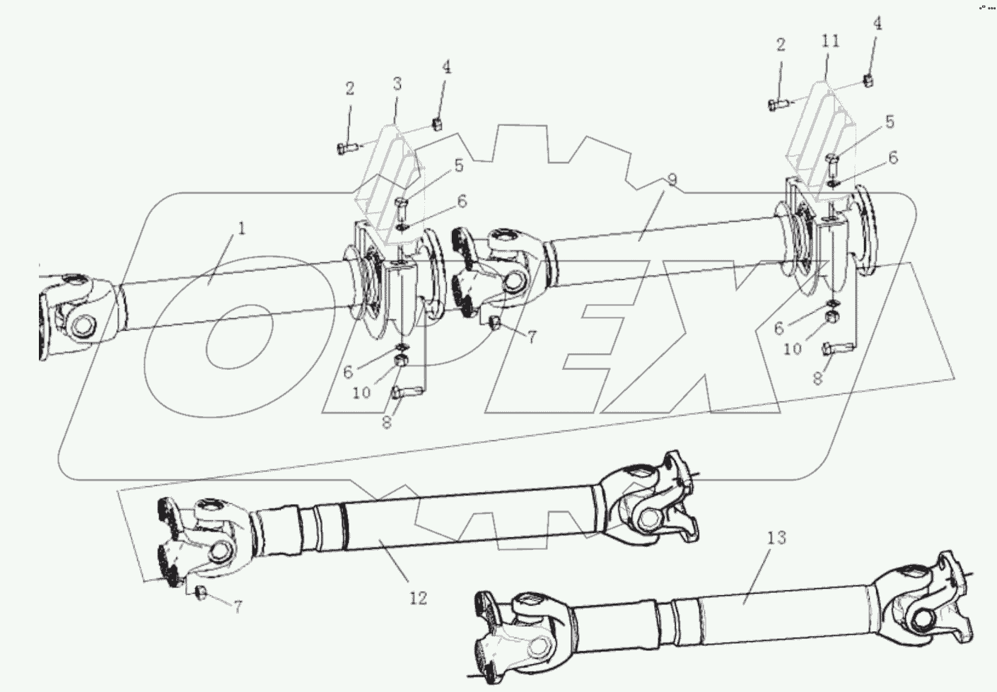  Система приводного вала;PROPELLER SHAFT SYSTEM