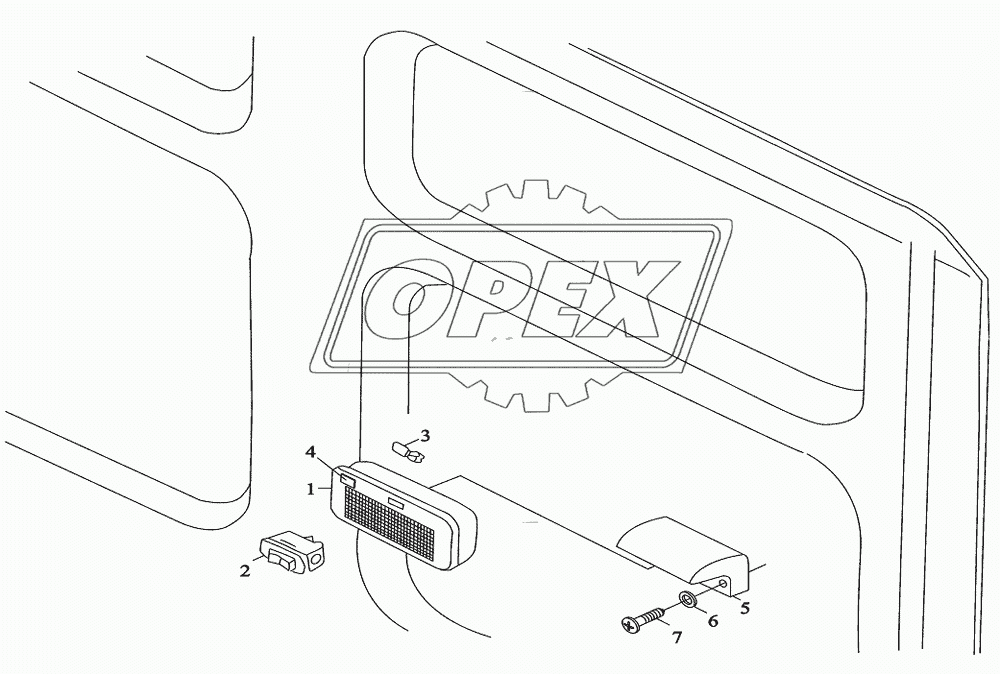 Фонарь заднего освещения кабины