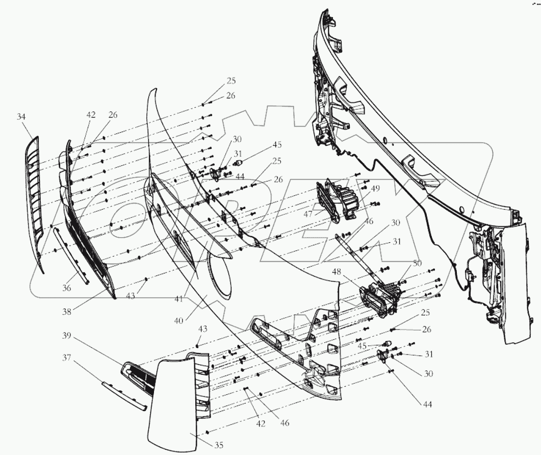  ПЕРЕДНЯЯ КРЫШКА; FRONT LID