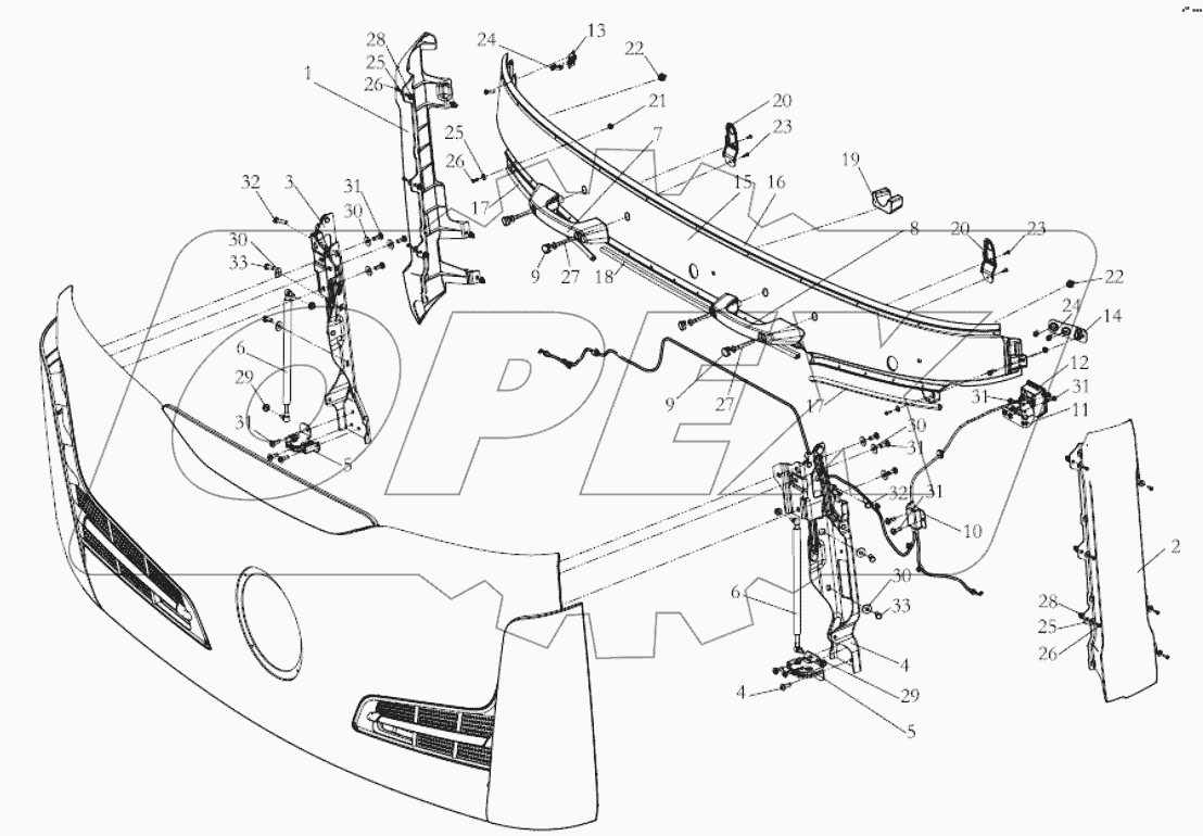  ПЕРЕДНЯЯ КРЫШКА; FRONT LID