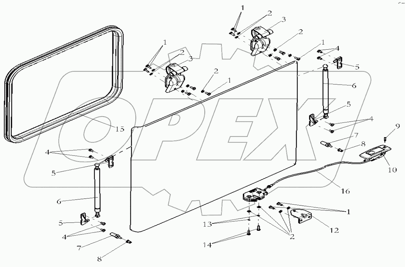  ДВЕРЬ ИНСТРУМЕНТАЛЬНОГО ЯЩИКА; TOOLBOX DOOR
