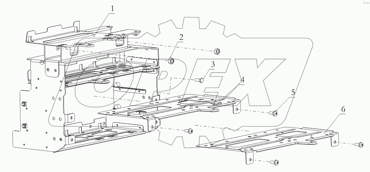  КРЕПЛЕНИЕ ECU; ECU BRACKET