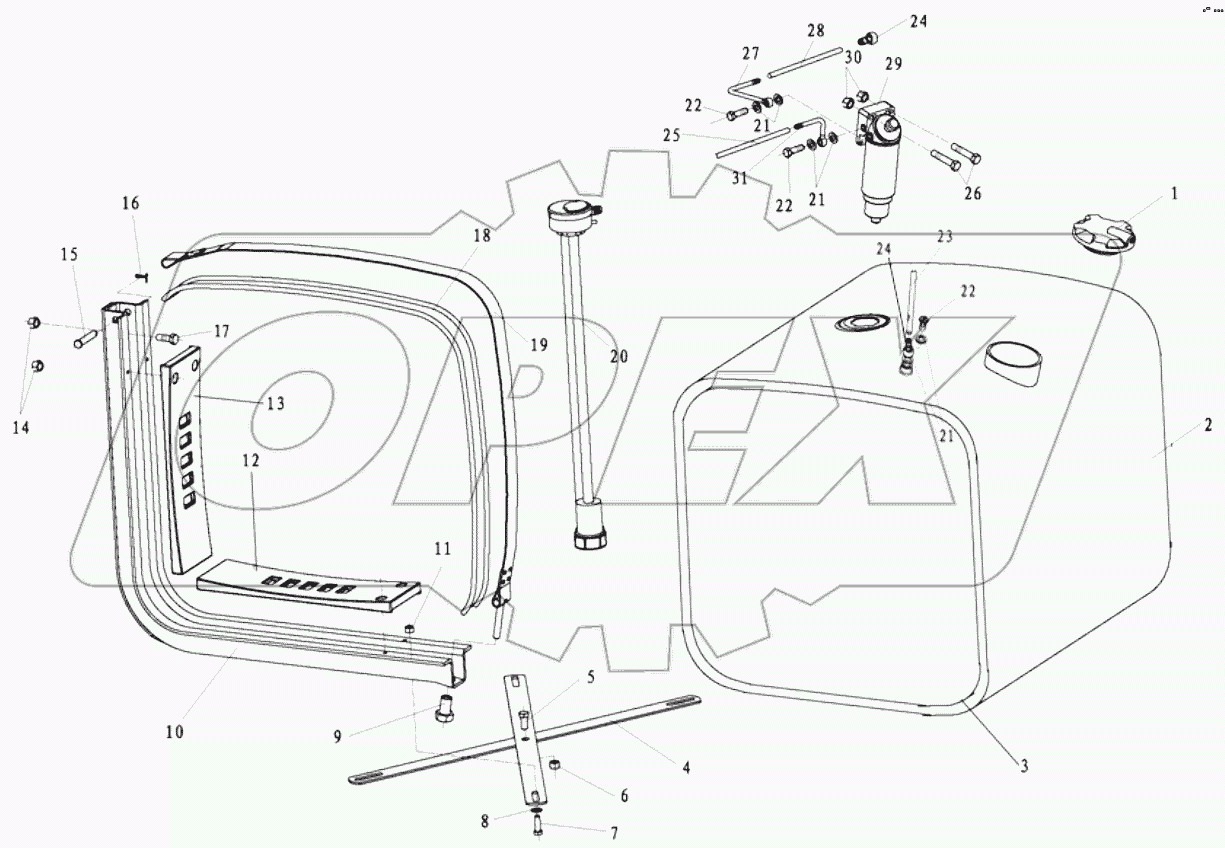  FUEL TANK ASSEMBLY 380L