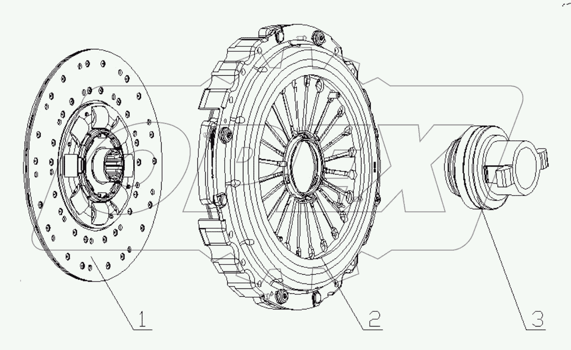  О¦430 PULL DIAPHRAGM CLUTCH