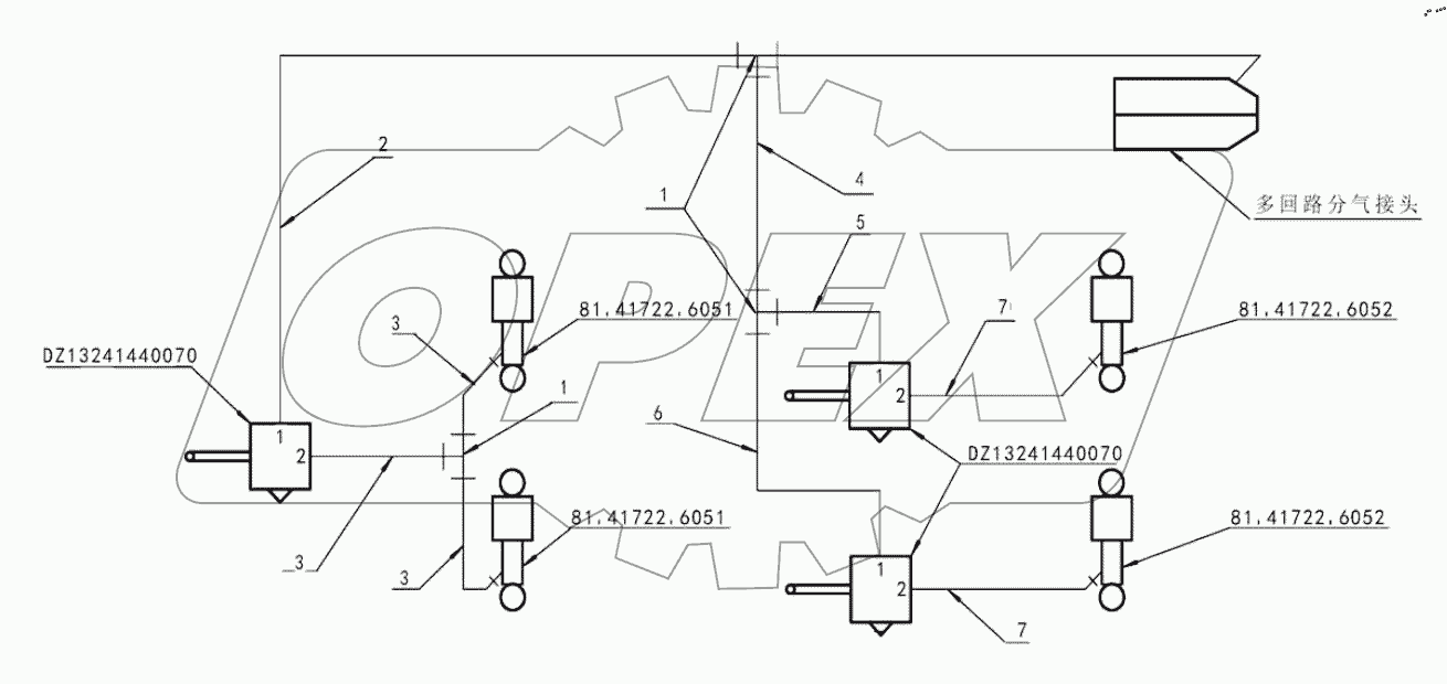  AIR SPRING CONTROL PIPELINE DEVICE