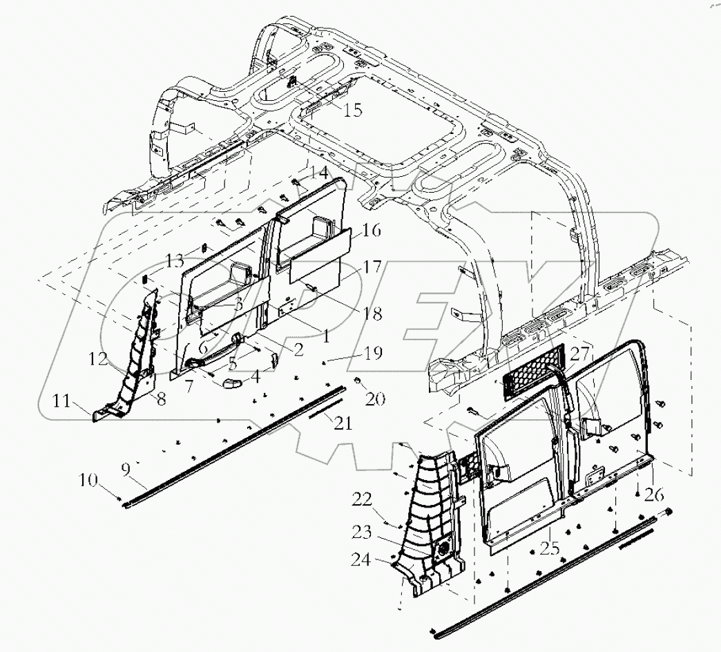  THE INTERIOR TRIM ASSEMBLY