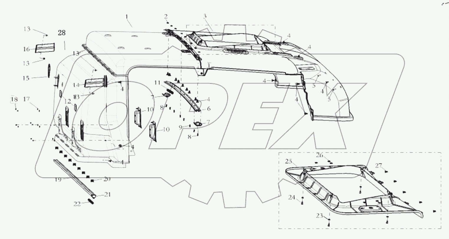  THE INTERIOR TRIM ASSEMBLY