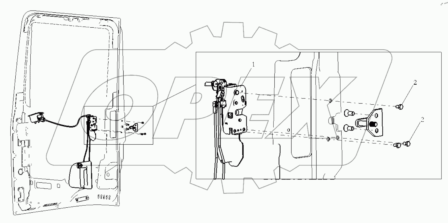  LEFT DOOR LOCK SYSTEM
