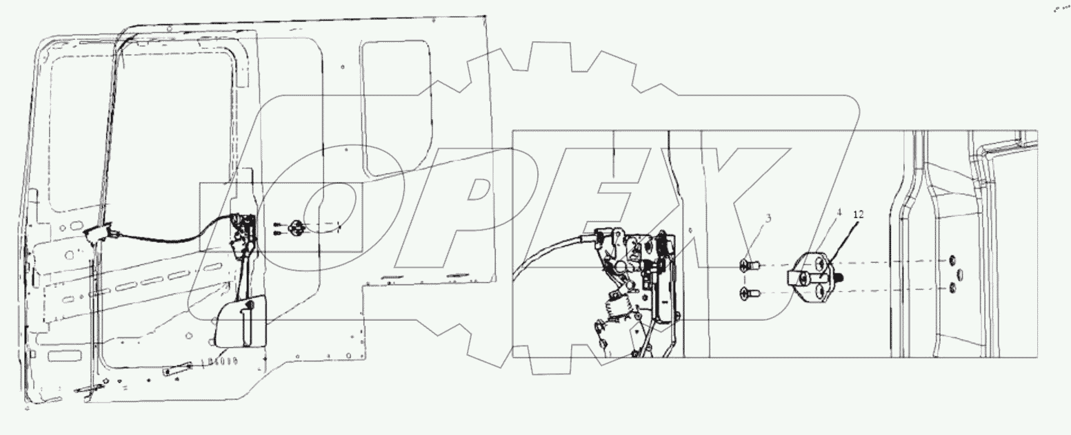  LEFT DOOR LOCK SYSTEM